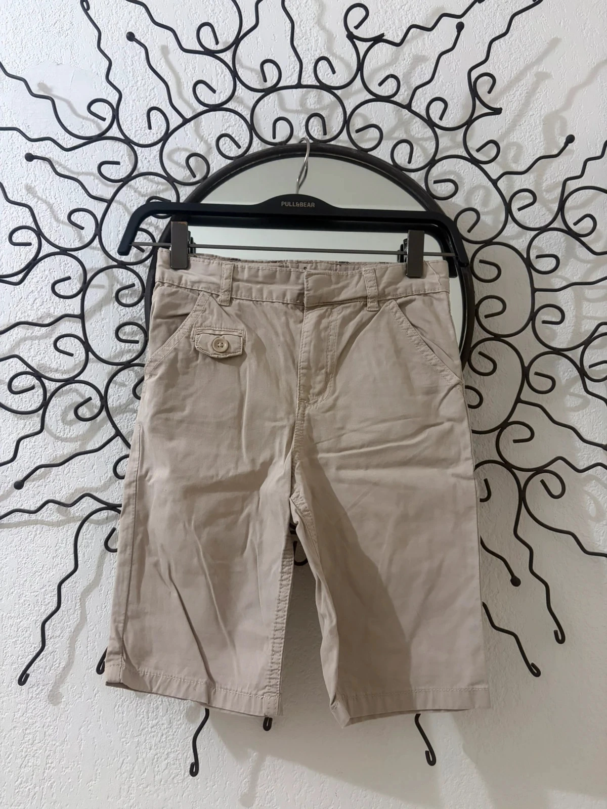 Bermuda de Tela de Algodón Beige DPAM – Estilo Explorador y Sabana – Talla 8 Años (128 cm) – photo 2